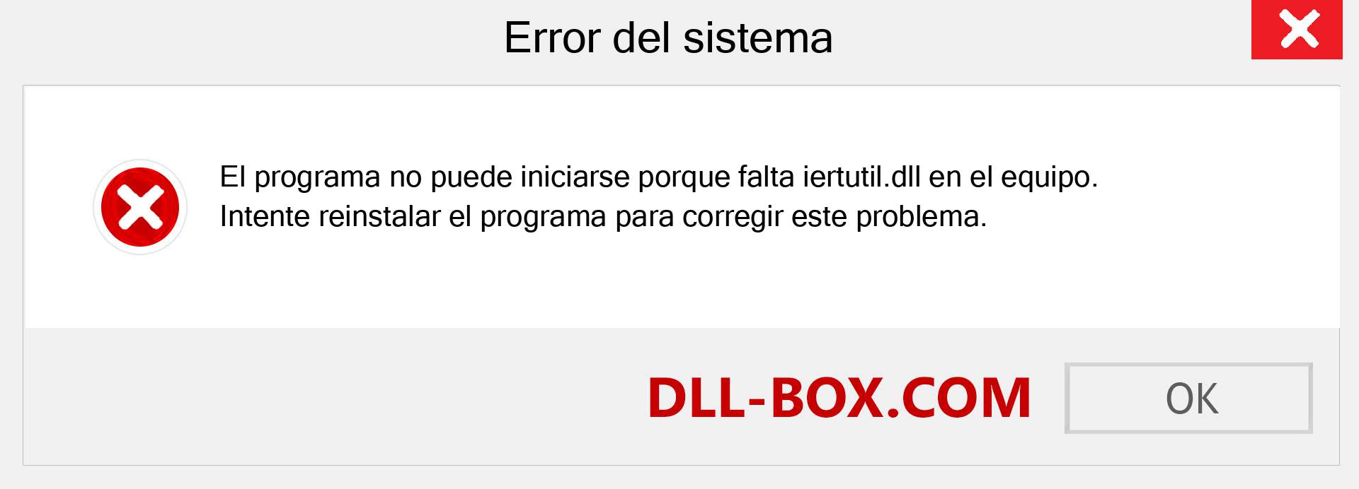 ¿Falta el archivo iertutil.dll ?. Descargar para Windows 7, 8, 10 - Corregir iertutil dll Missing Error en Windows, fotos, imágenes